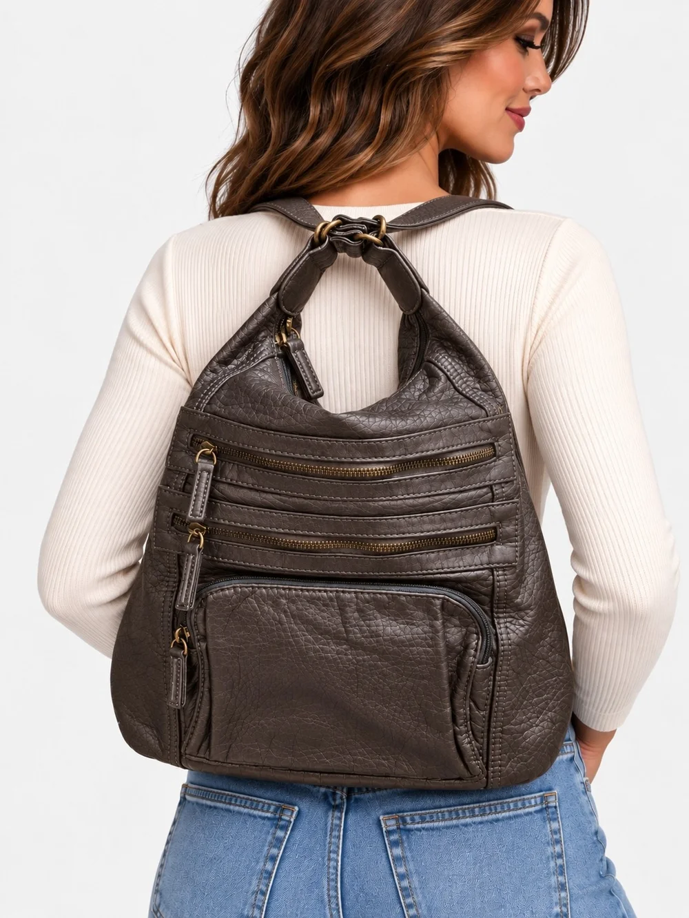 Ampere Creations 3-in-1 Convertible Backpack Crossbody Shoulder Bag